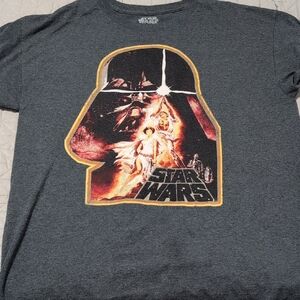 Star Wars Dark Gray Tee with Fiery Graphic